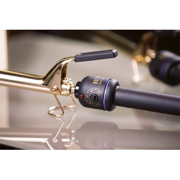 Hot Tools Professional 24K Gold Salon Curling Iron 25mm HTIR1181E. В действии