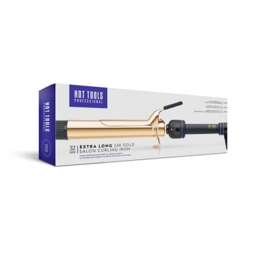 Плойка Hot Tools 24K Gold Salon Curling Iron 32mm XL. Упаковка